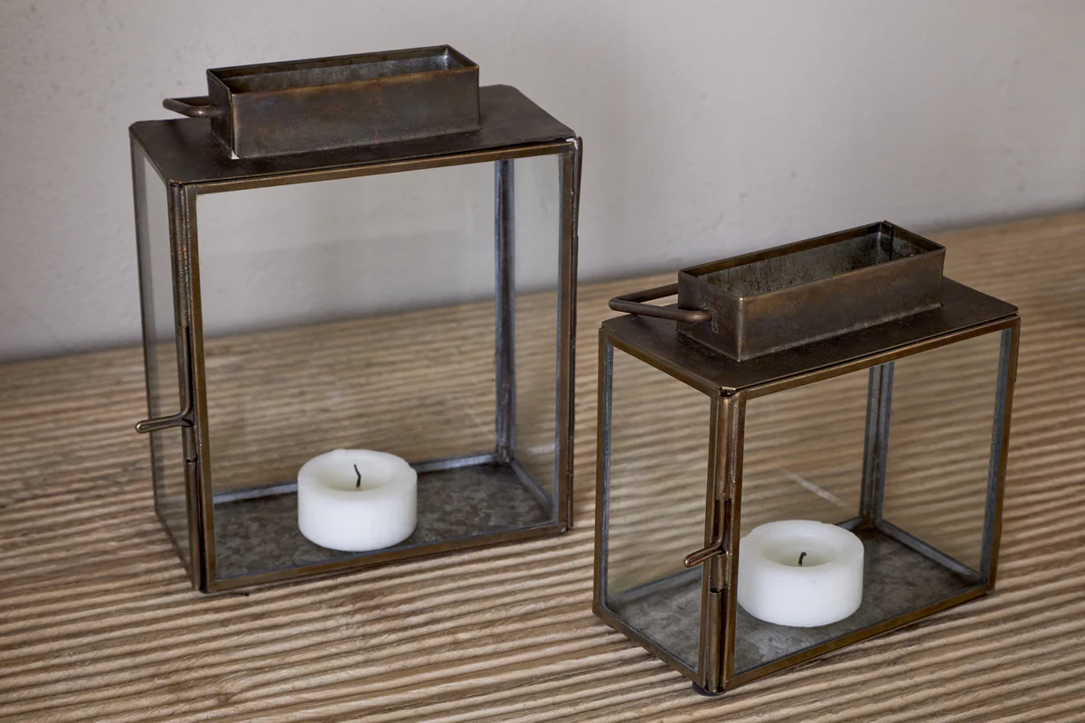 Obi Mini Table Lantern - Antique Brass - Image 4