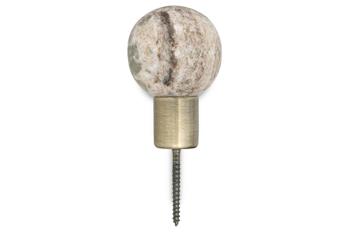 Paladi Marble & Iron Round Hook - Grey - Image 7