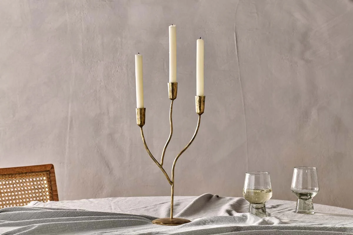 Palani Candelabra - Antique Brass - Small - Image 2
