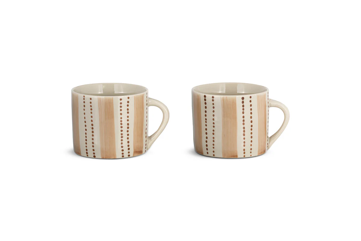 Patthar Mug - Cream & Clay - Small (Set of 2) - Image 3
