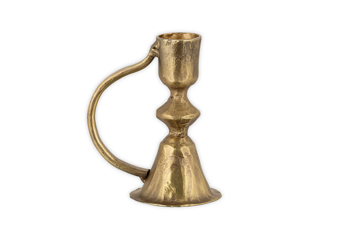 Prema Candle Holder - Antique Brass - Image 4