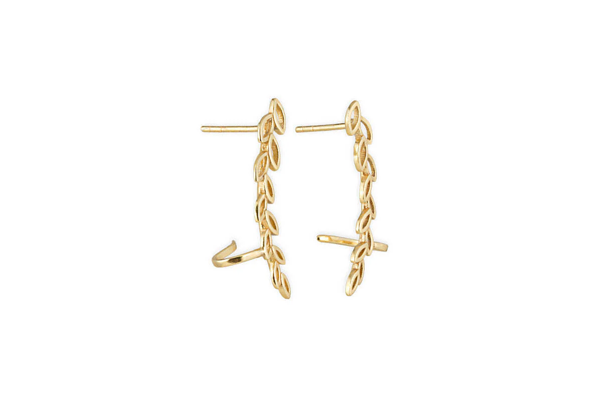 Pritee Ear Climbers - Gold - Image 3