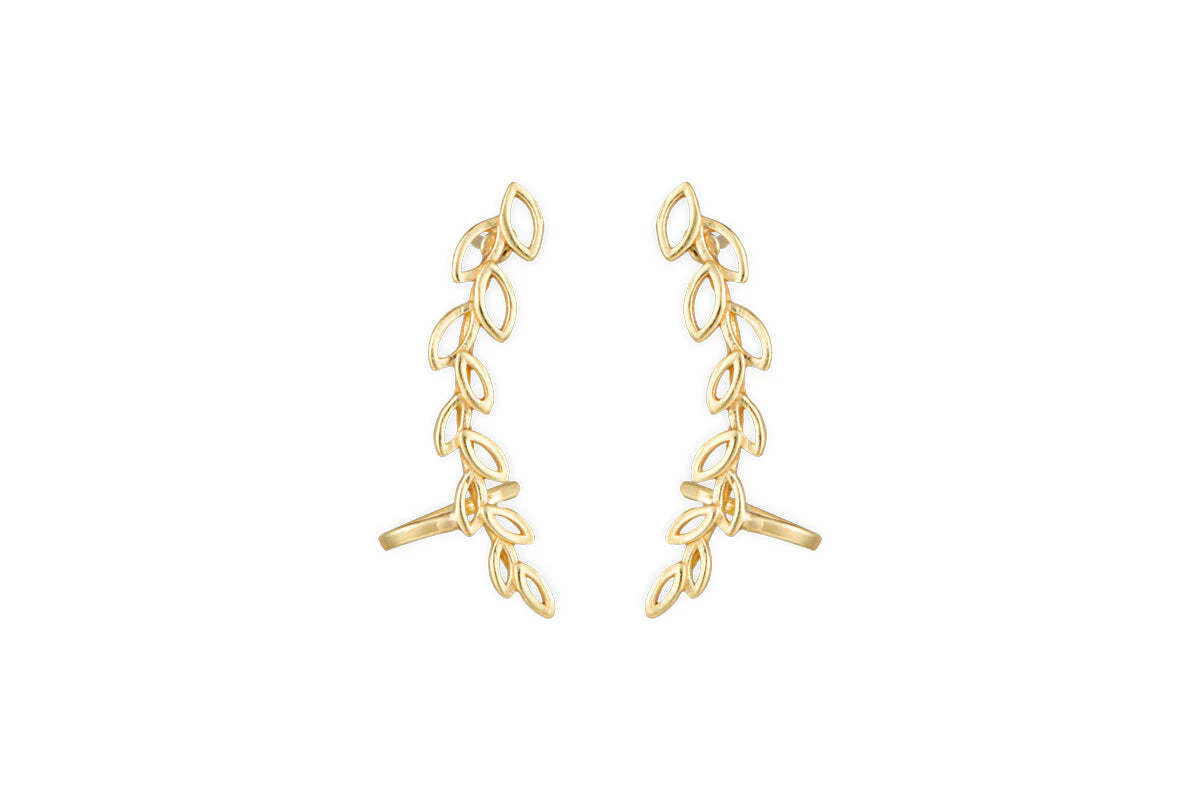 Pritee Ear Climbers - Gold - Image 4