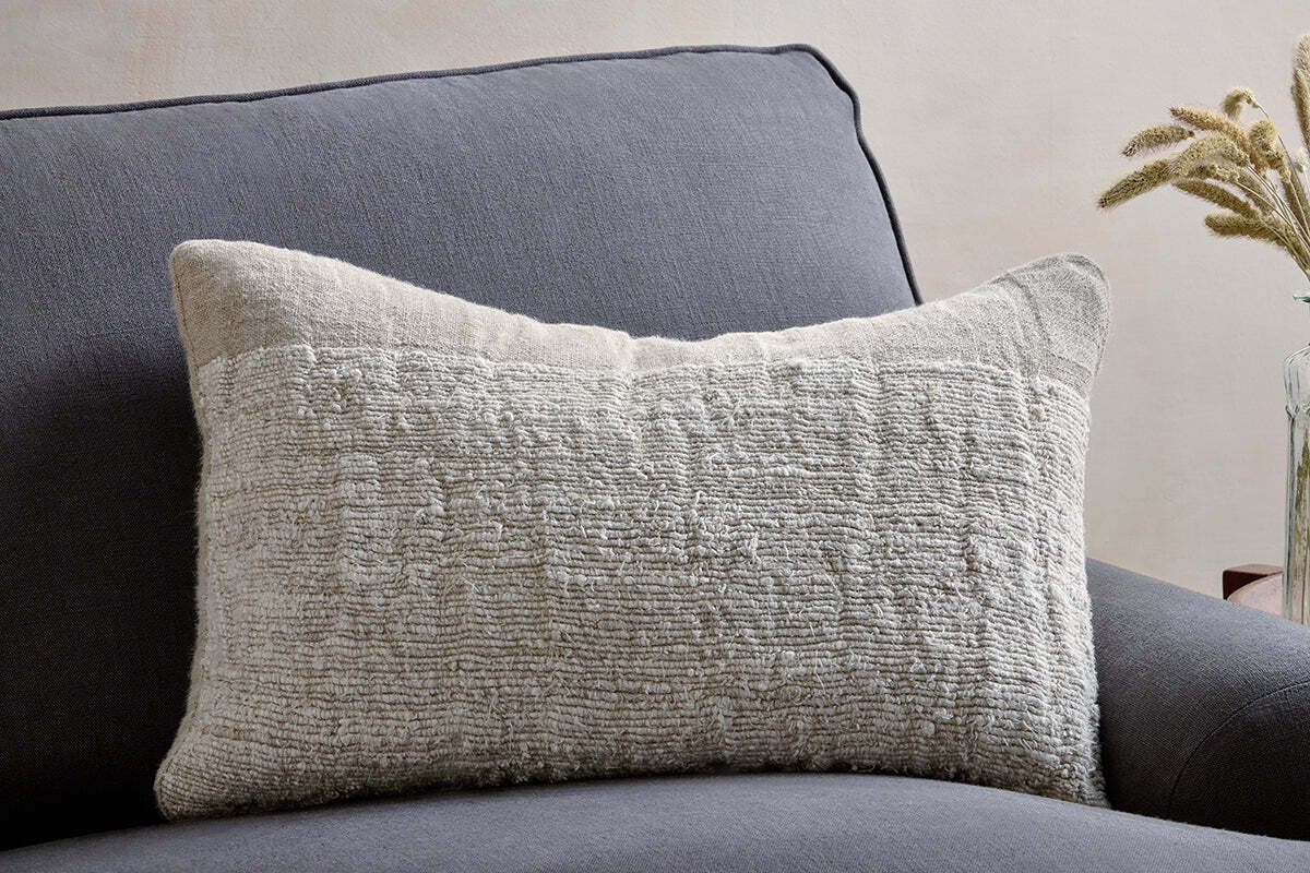 Puli Recycled Linen Cushion Cover - Natural - Image 3