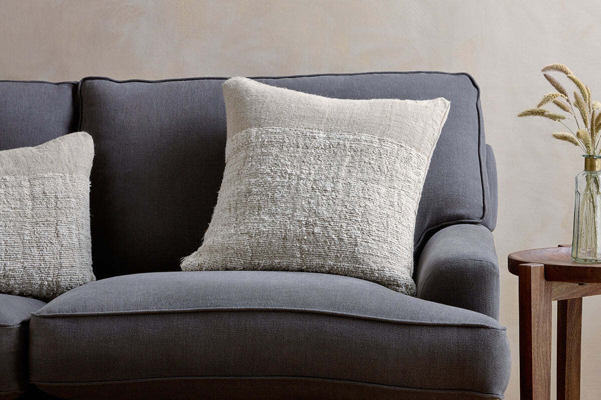 Puli Recycled Linen Cushion Cover - Natural - Image 4