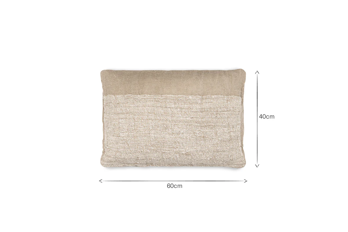 Puli Recycled Linen Cushion Cover - Natural - Image 8