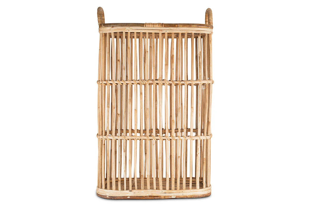 Rammi Rattan Tall Laundry Basket - Natural - Image 5