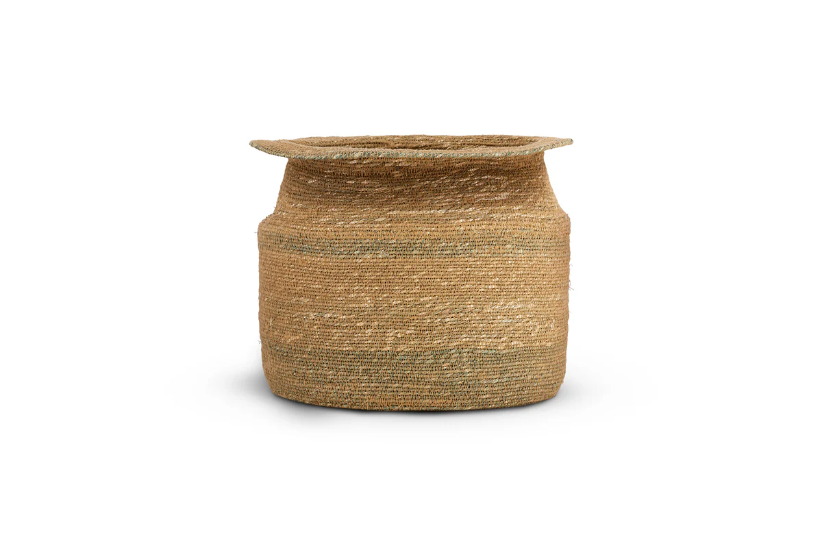 Rana Tall Basket - Natural & Moss - Image 6