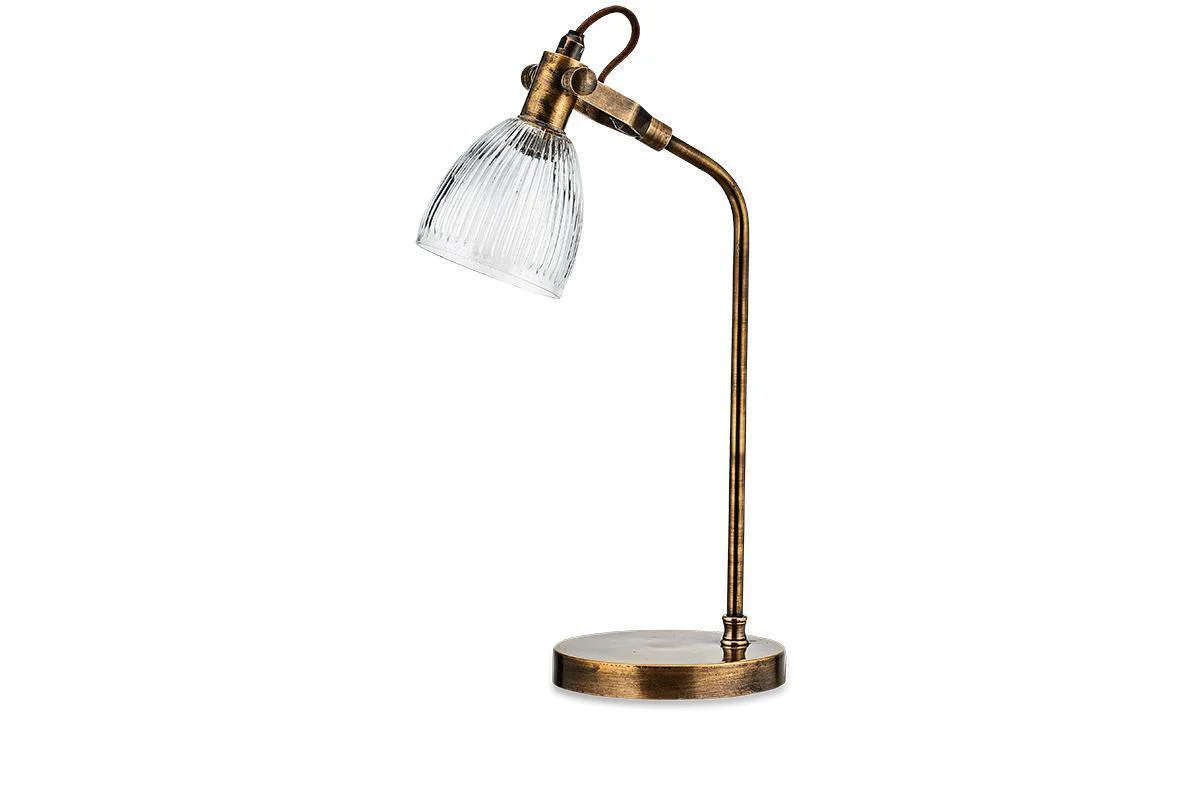 Rarni Recycled Glass Table Lamp - Antique Brass - Image 5