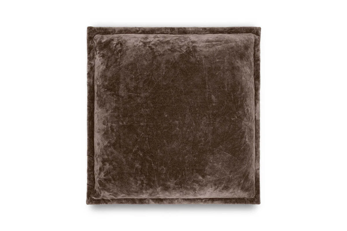 Renwal Velvet & Linen Cushion Cover - Brown - Image 6