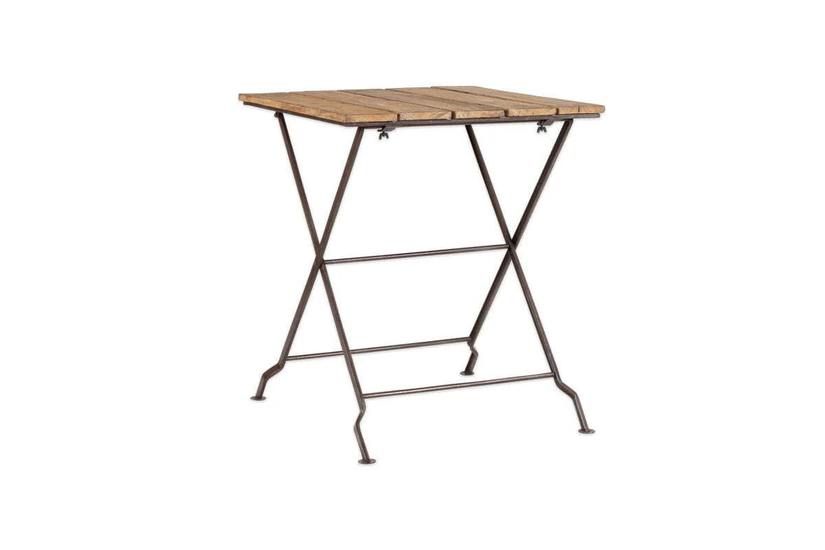 Rishikesh Reclaimed Wood & Iron Folding Table - Image 10