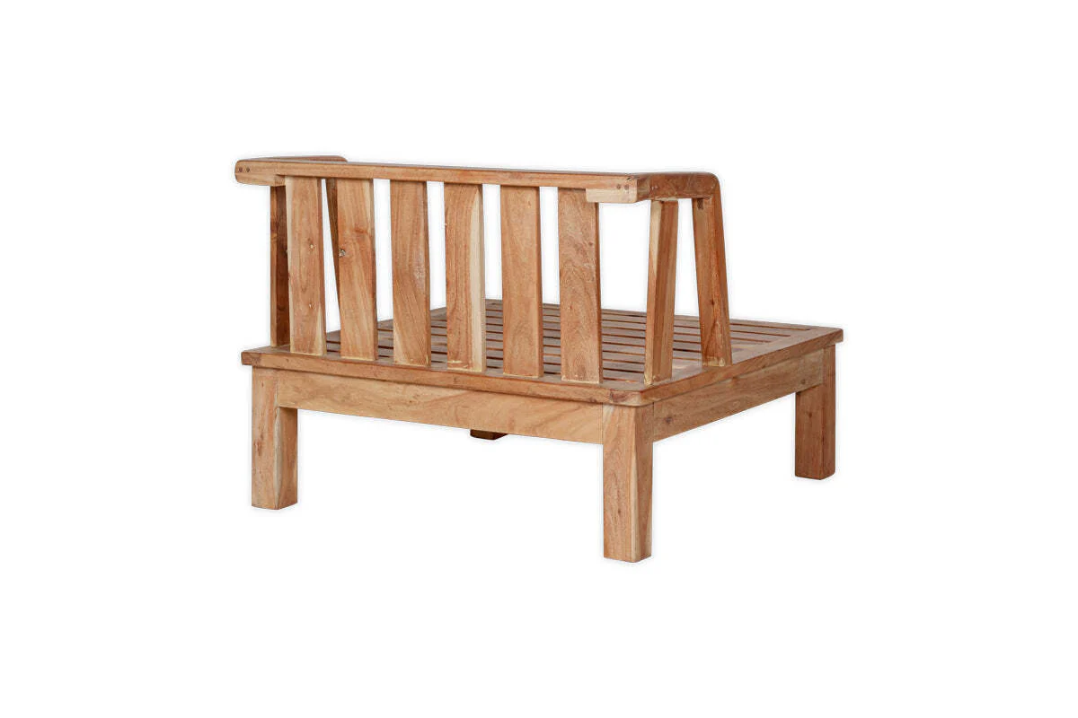 Sadhi Acacia Wood Outdoor Love Seat - Natural - Image 12