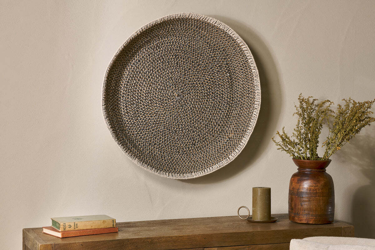 Sadie Basket Wall Art - Black & Natural - Image 3
