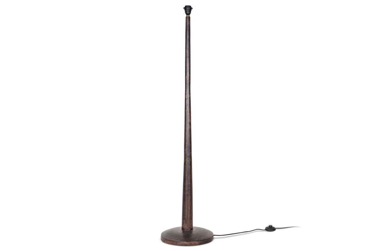 Sahar Mango Wood Floor Lamp - Dark Stain - Image 5