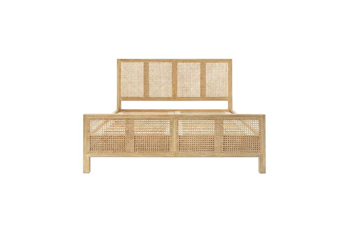 Saharsa Cane & Mango Wood Bed - Image 13