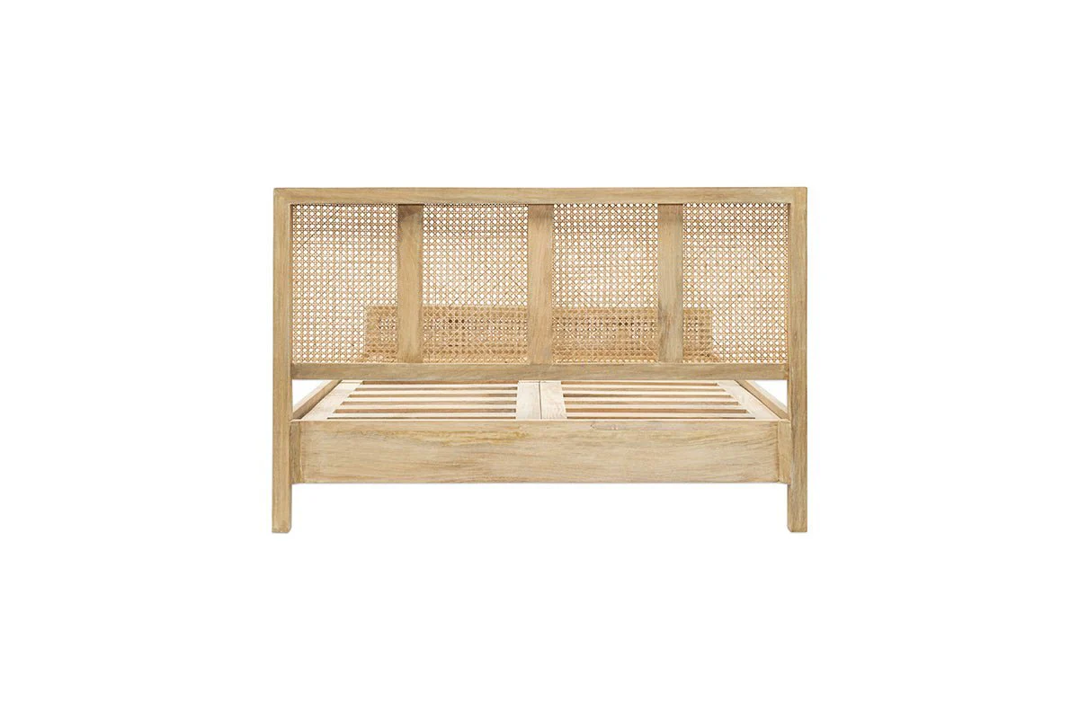 Saharsa Cane & Mango Wood Bed - Image 14