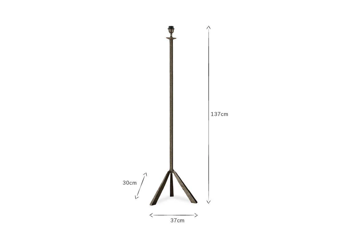 Sahhil Metal Tripod Floor Lamp - Antique Bronze - Image 5