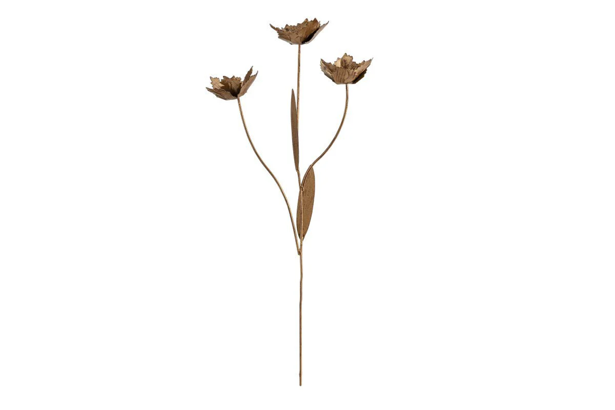 San Stem Floral - Antique Brass - Image 3