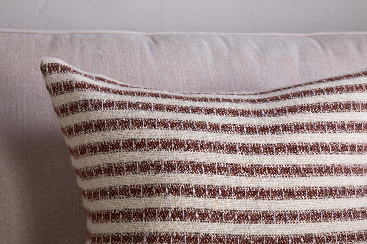 Sanval Wool Cushion Cover - Burgundy - Image 3