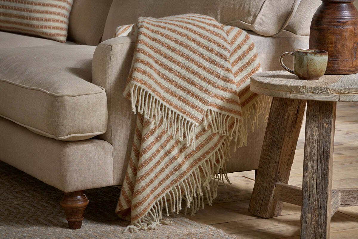 Sanval Wool Throw - Rust - Image 2
