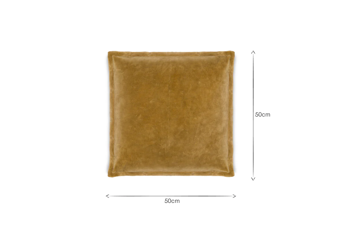 Sela Velvet Cushion Cover - Ochre - Image 7