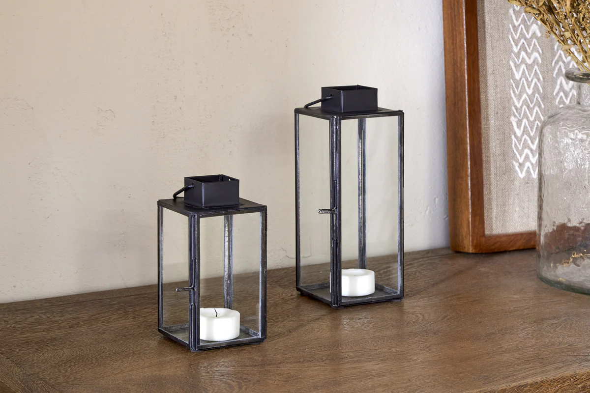 Sia Mini Table Lantern - Black - Image 2