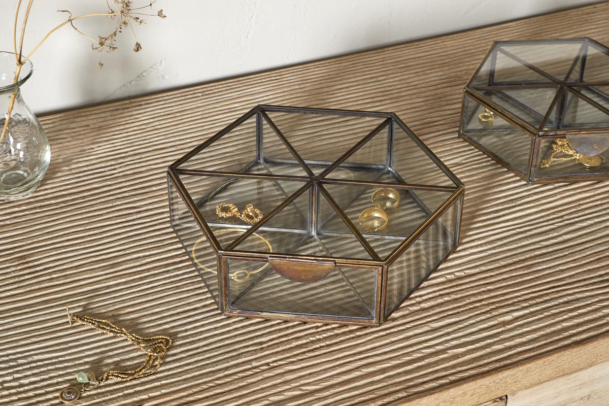 Sitara Jewellery Box - Antique Brass - Image 4