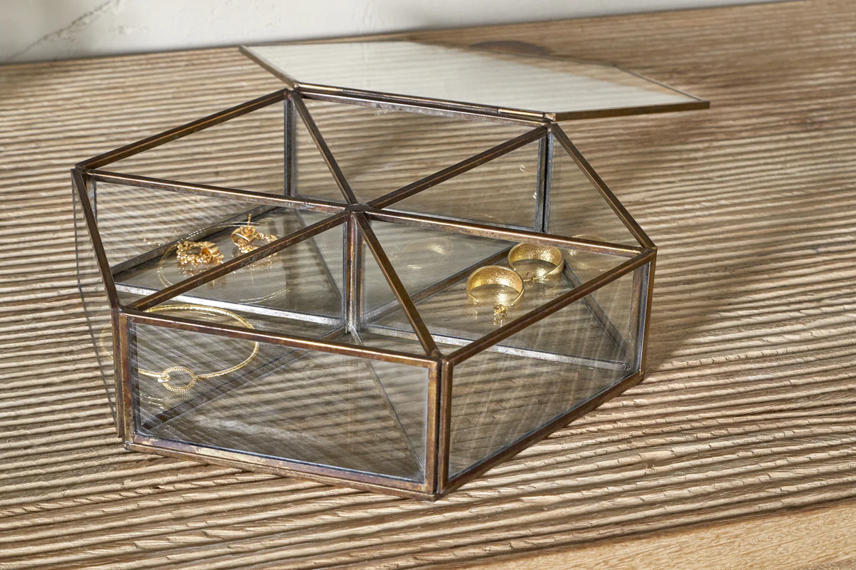 Sitara Jewellery Box - Antique Brass - Image 8