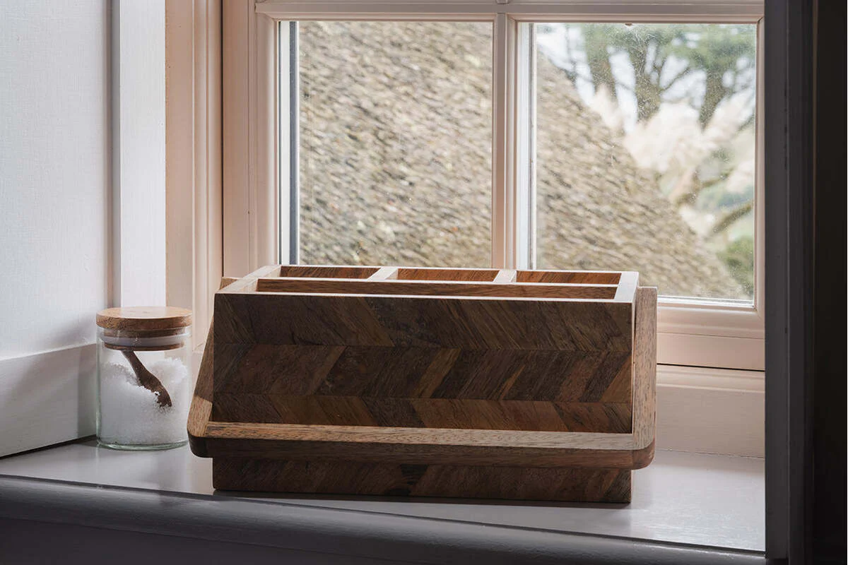 Sukha Mango Wood Caddy - Natural - Image 2