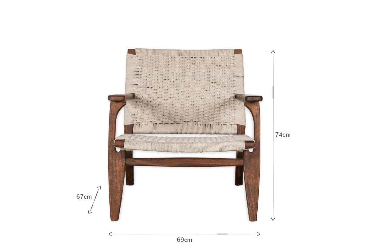 Surat Woven Lounger - Natural - Image 7