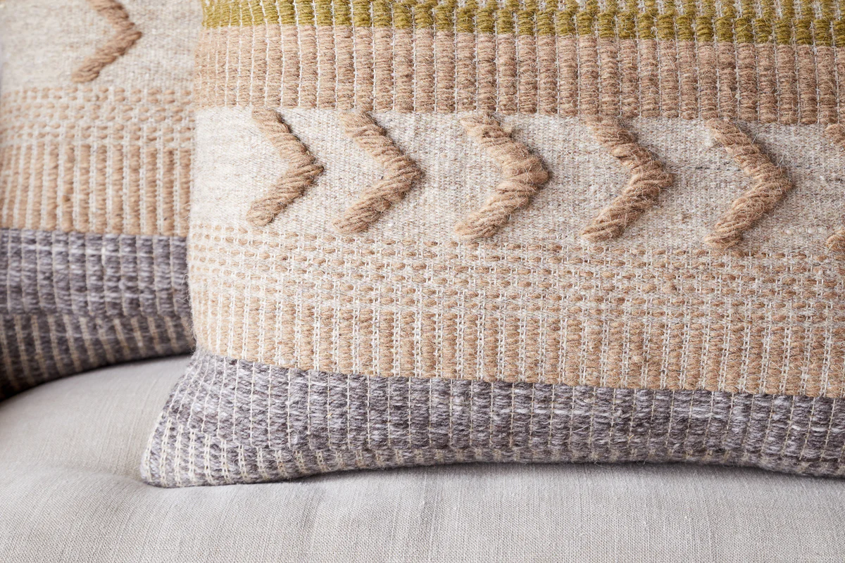 Tuleeka Wool Cushion Cover - Ochre - Image 6