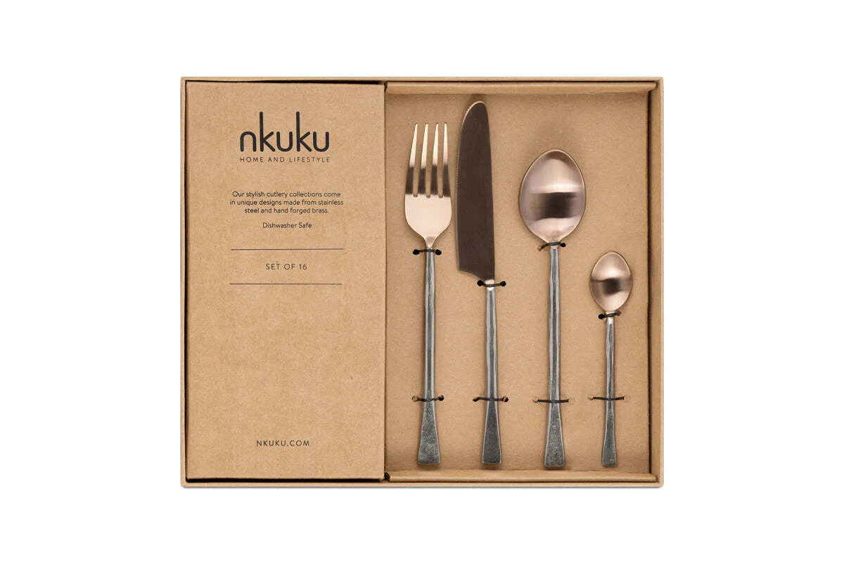Usa Cutlery Set - Rose Gold (Set of 16) - Image 4