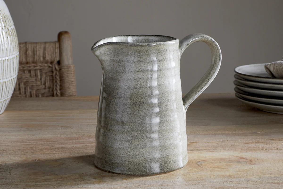 Valinha Earthenware Jug - Grey - Small - Image 2