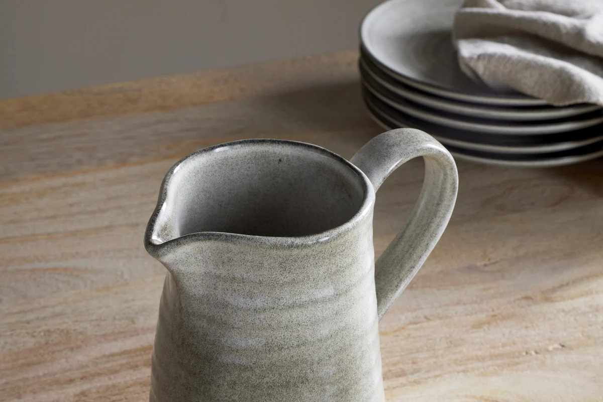 Valinha Earthenware Jug - Grey - Small - Image 3