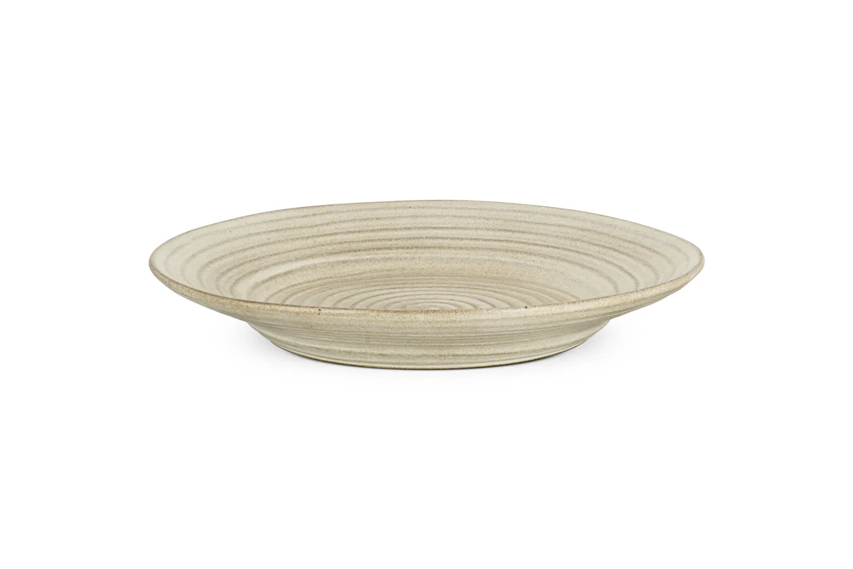 Valinha Earthenware Round Platter - Grey - Image 6