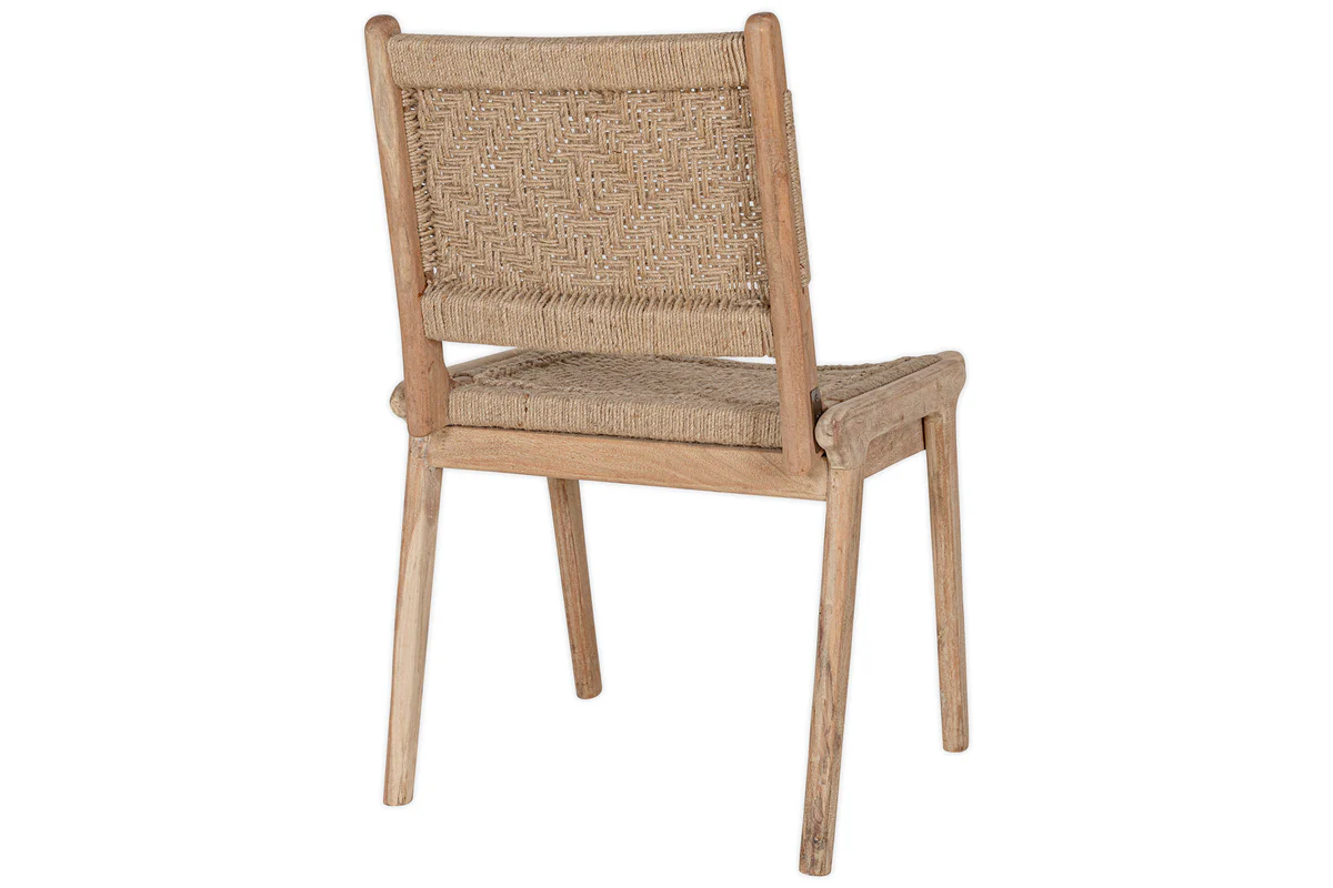 Vinay Woven Armless Dining Chair - Natural - Image 10