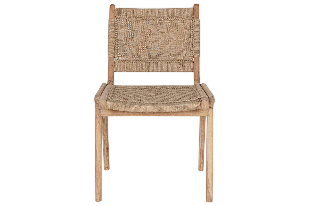 Vinay Woven Armless Dining Chair - Natural - Image 9