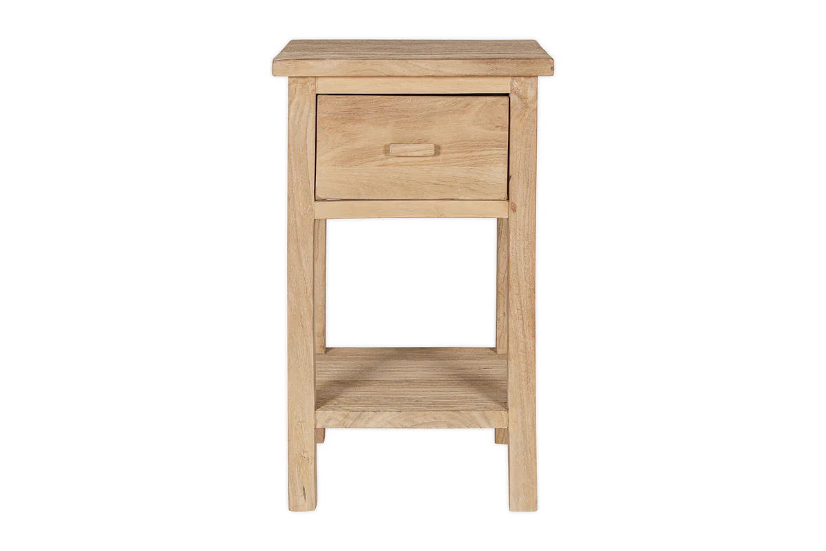 Vivan Grooved Bedside Table - Natural - Image 8