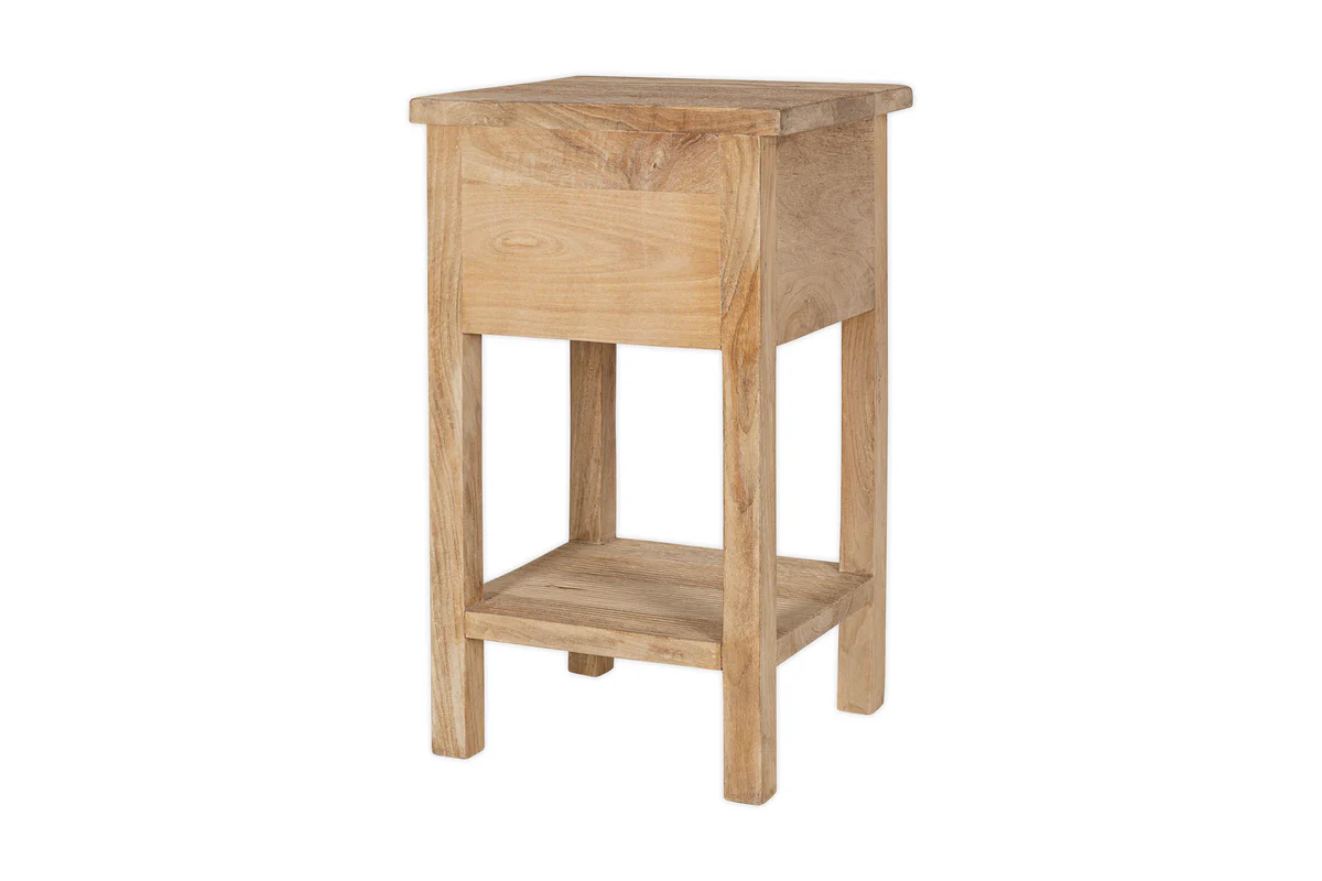 Vivan Grooved Bedside Table - Natural - Image 9
