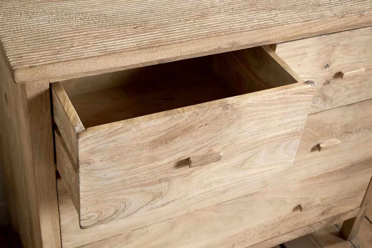 Vivan Grooved Chest of Drawers - Natural - Image 5