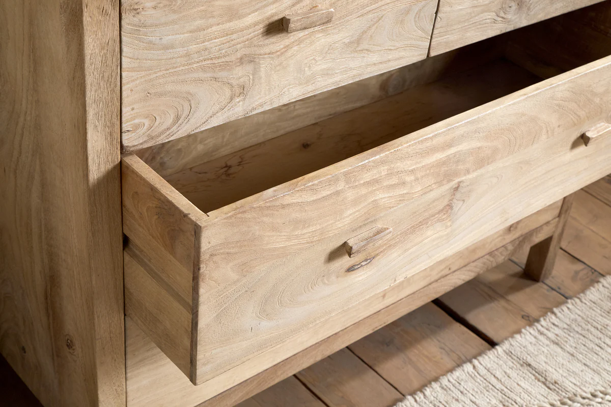Vivan Grooved Chest of Drawers - Natural - Image 6