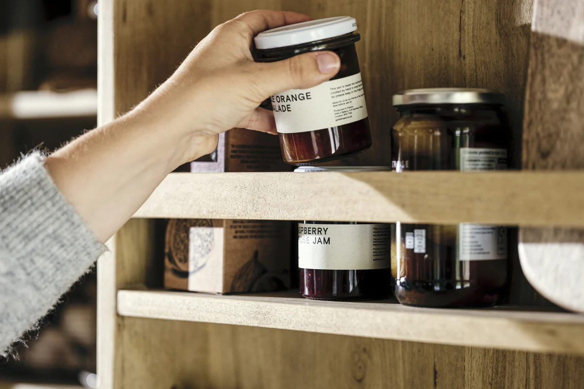 Vivan Grooved Pantry Cupboard - Natural - Image 2