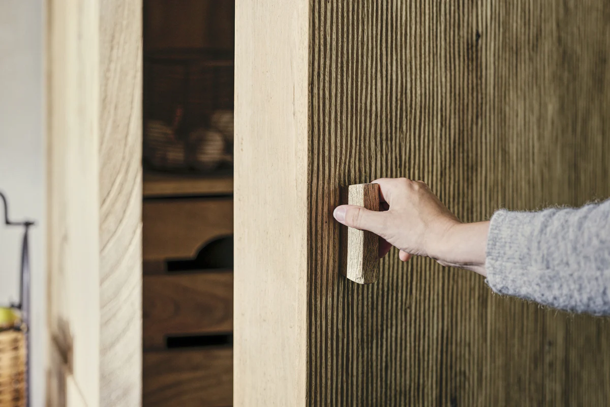 Vivan Grooved Pantry Cupboard - Natural - Image 4