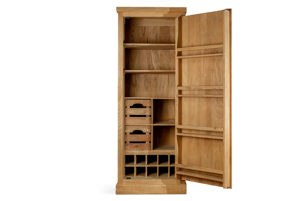 Vivan Grooved Pantry Cupboard - Natural - Image 6