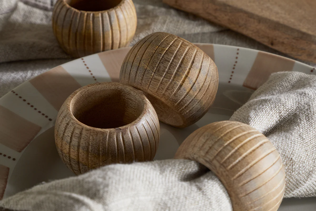 Vivan Napkin Rings - Natural - (Set of 4) - Image 2
