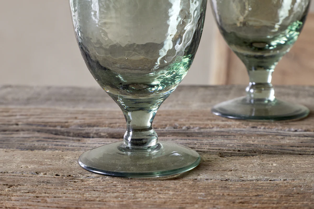 Yala Hammered Wine Glass - Sage Green (Set of 4) - Image 4