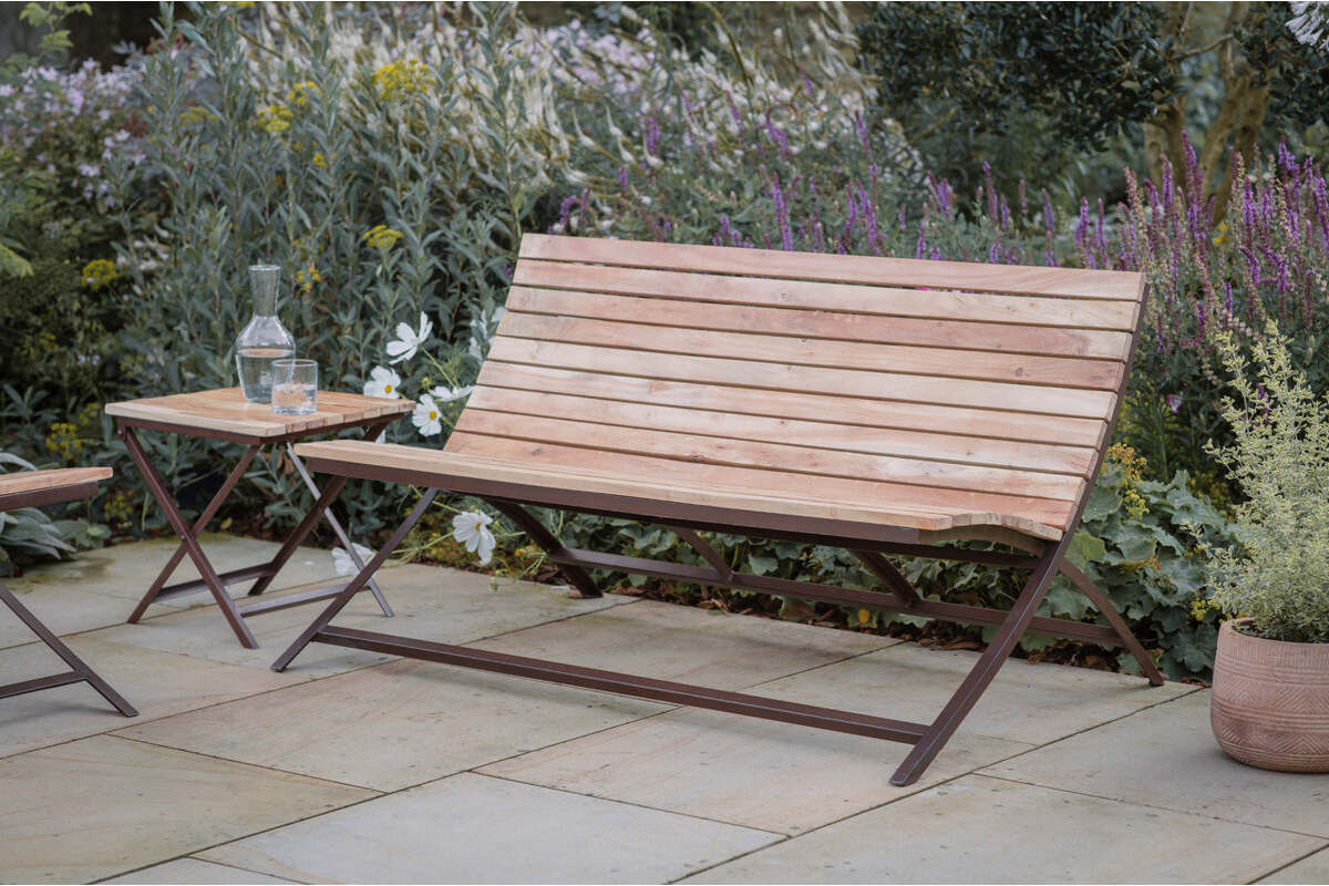 Yatin Outdoor Bench - Natural - Image 2